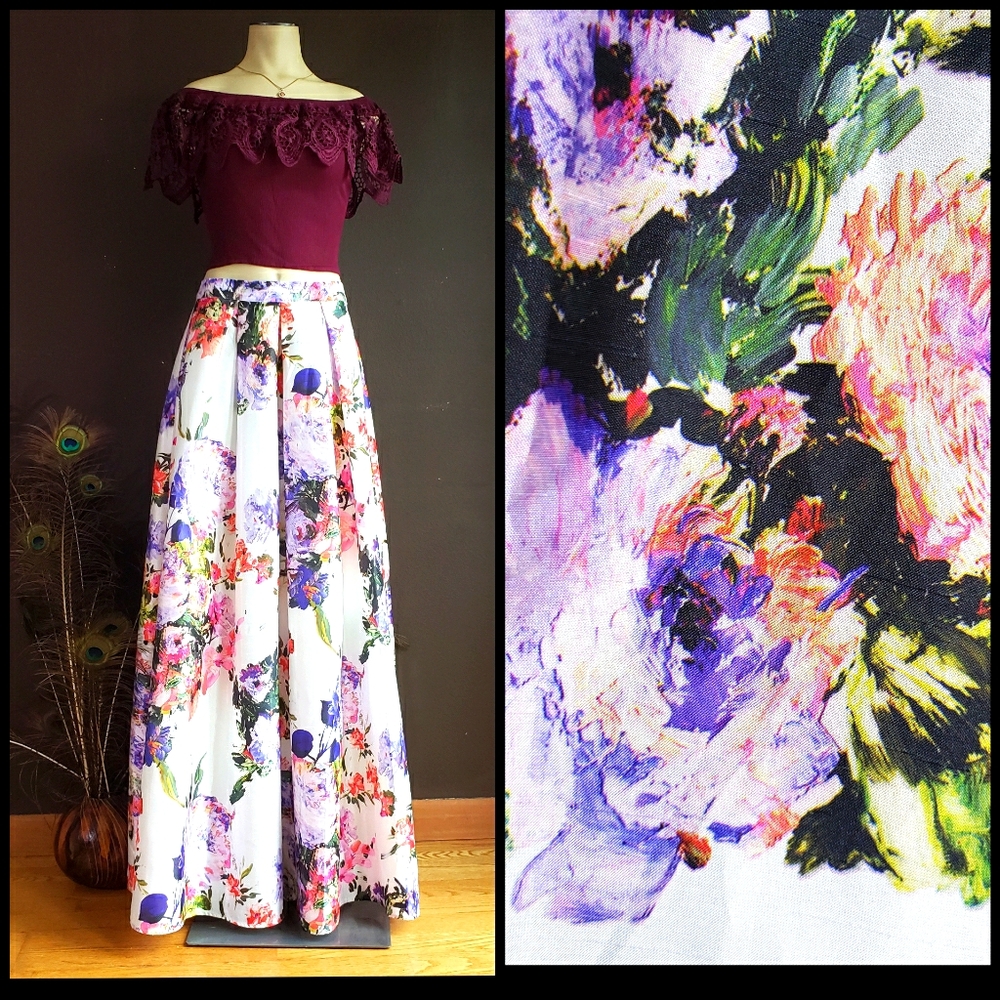 Gorgeous Floral Maxi Skirt